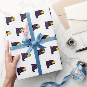 Hunter College Hawk Profile Mascot Wrapping Paper