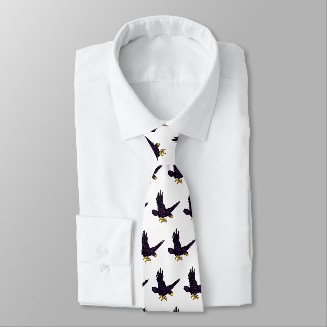 Hunter College Hawk Tie (Tied)