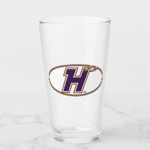 Hunter College Hawks Athletic Logo Glass