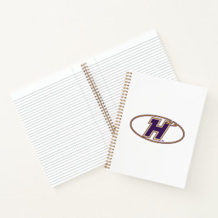Hunter College Hawks Athletic Logo Notebook
