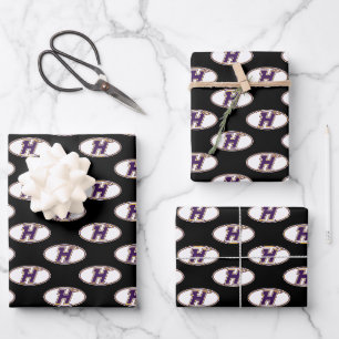 Hunter College Hawks Athletic Logo Wrapping Paper Sheet