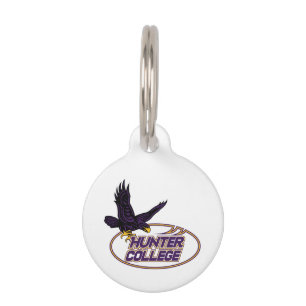 Hunter College Hawks Mascot Pet Tag