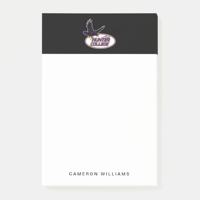 Hunter College Hawks Mascot Post-it Notes (Front)