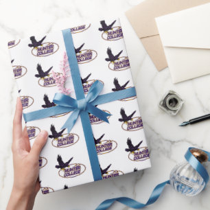Hunter College Hawks Mascot Wrapping Paper