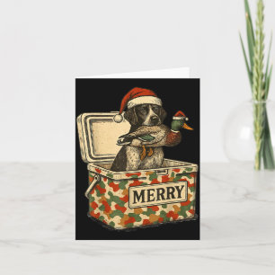 Hunter Dad Christmas Mallard Xmas Duck Lover Women Card