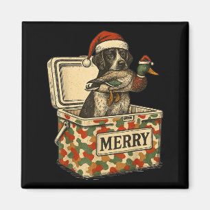 Hunter Dad Christmas Mallard Xmas Duck Lover Women Magnet
