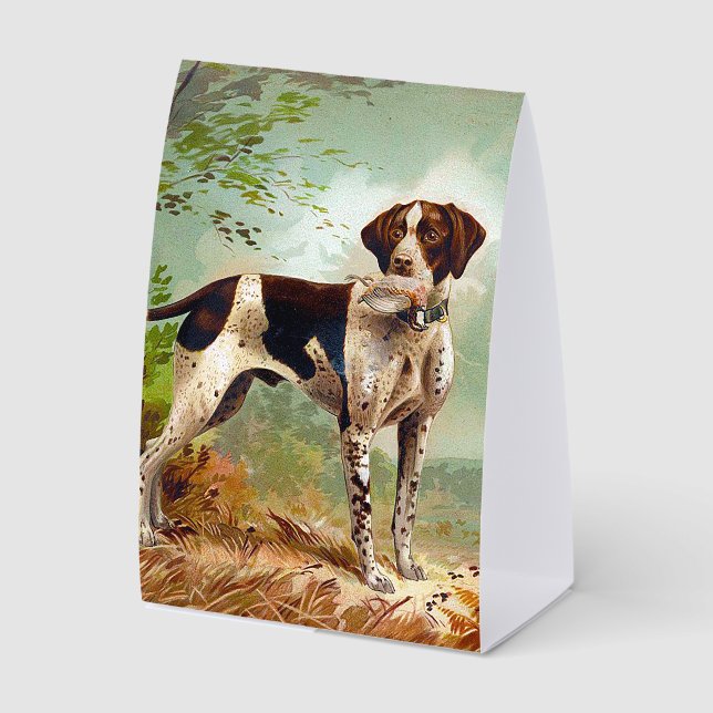 Hunter dog with bird in mouth (Front)