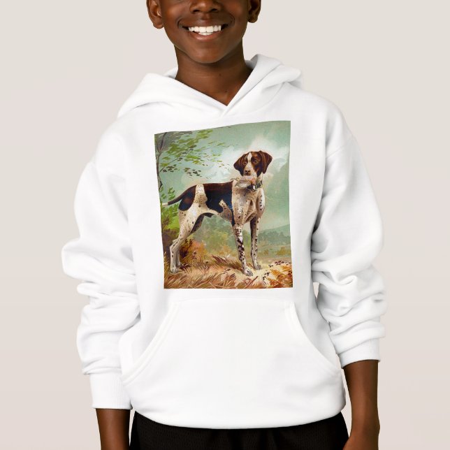 Hunter dog with bird in mouth (Front)