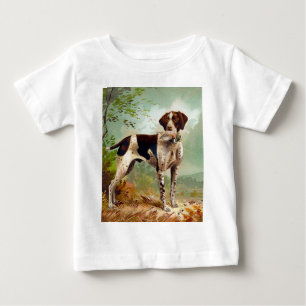 Hunter dog with bird in mouth baby T-Shirt