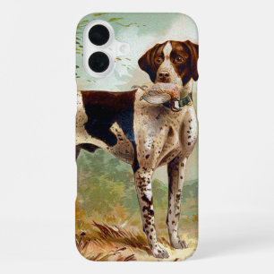 Hunter dog with bird in mouth iPhone 16 plus case