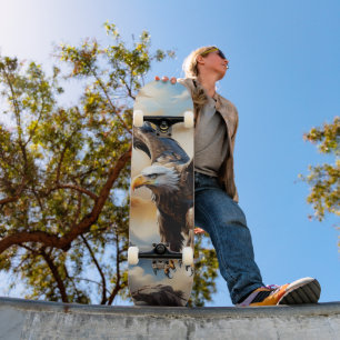 Hunter Eagle Skateboard Flying