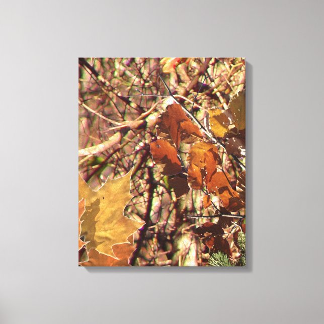 Hunter Forest Camouflage Painting Customise This Canvas Print (Front)