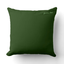 Hunter Forest Green Throw Pillow