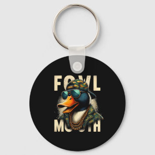Hunter Fowl Mouth Duck Hunting Goose Hunt Funny Du Key Ring