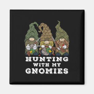 Hunter Gnomes Hunting With My Gnomies Duck Hunting Magnet