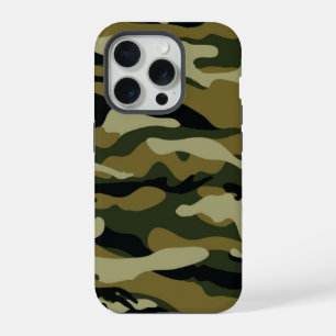 Hunter Green Camo iPhone 15 Pro Case