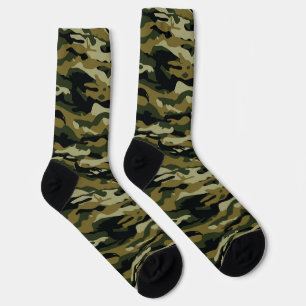 Hunter Green Camo Socks