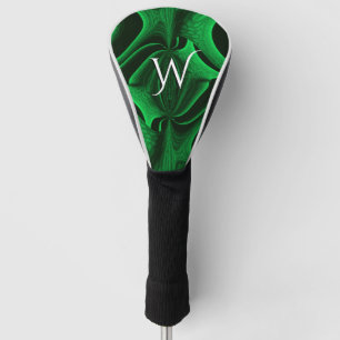 Hunter Green Fractal Design Personal Golf Head Cover