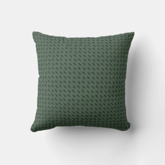 Hunter Green Geometric Throw Pillow