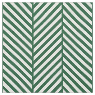 Hunter Green Herringbone Large Scale Fabric