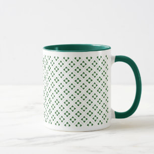 Hunter Green Lotus Square Mug