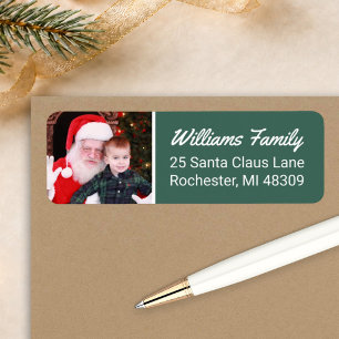 Hunter Green Modern Family Photo Christmas