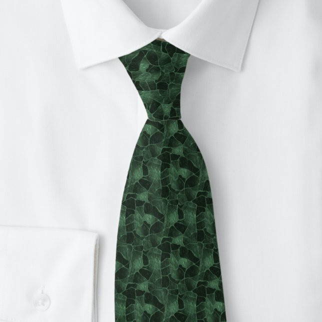 Hunter Green Mosaic Tie (Creator Uploaded)
