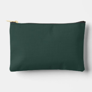 Hunter Green Solid Colour Accessory Pouch