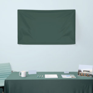 Hunter Green Solid Colour Banner