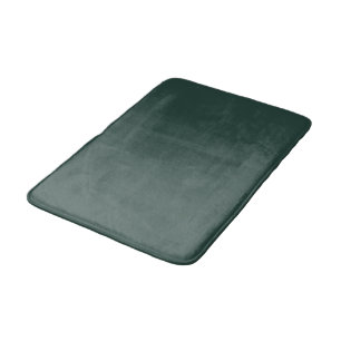 Hunter Green Solid Colour Bath Mat