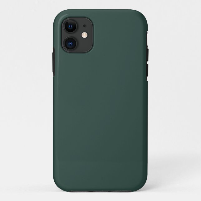 Hunter Green Solid Colour Case-Mate iPhone Case (Back)
