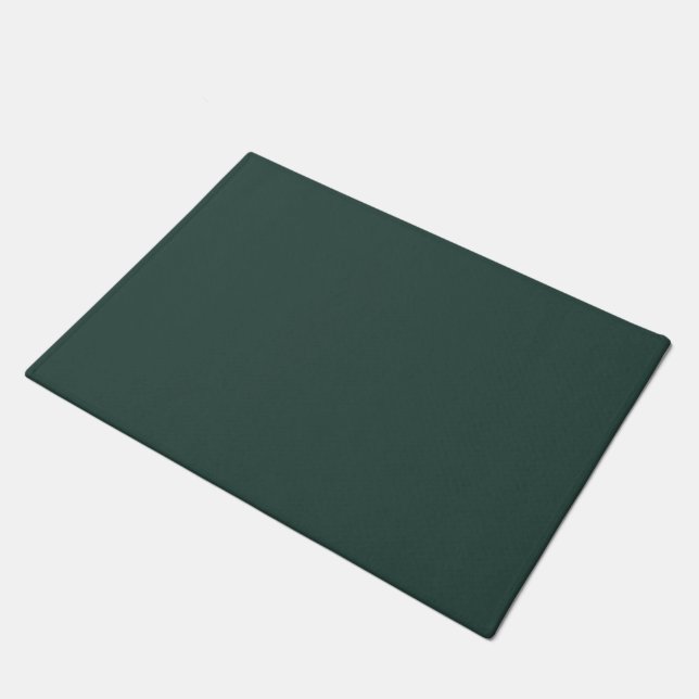Hunter Green Solid Colour Doormat (Angled)