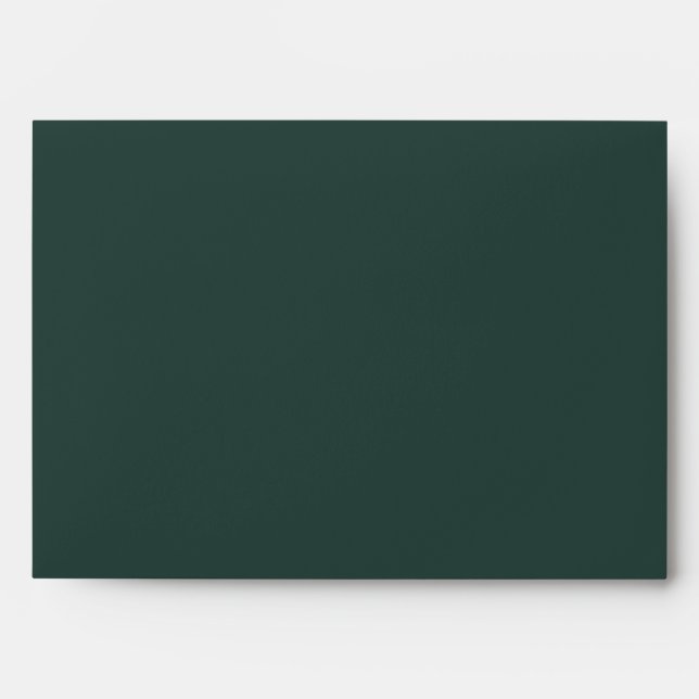 Hunter Green Solid Colour Envelope (Front)