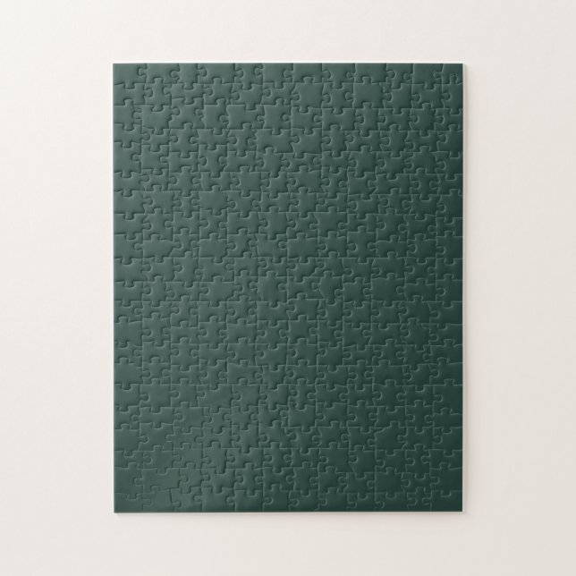Hunter Green Solid Colour Jigsaw Puzzle (Vertical)