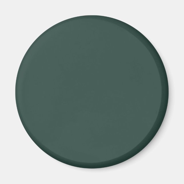 Hunter Green Solid Colour Magnet (Front)
