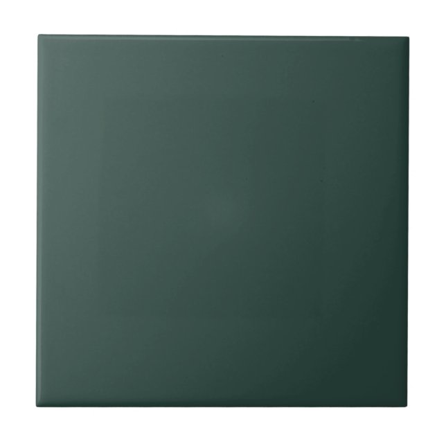 Hunter Green Solid Colour Tile (Front)