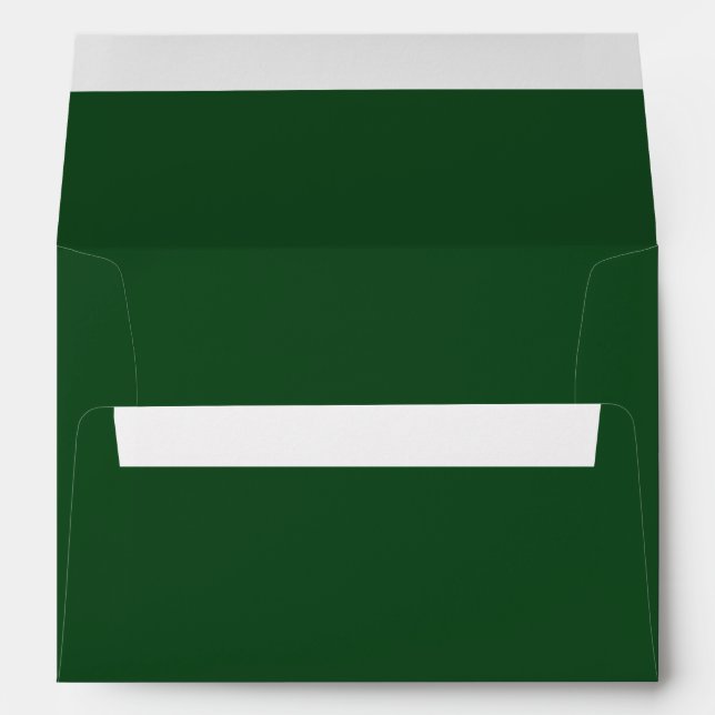 Hunter Green Solid Colour Trend Envelope (Back (Bottom))