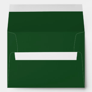Hunter Green Solid Colour Trend Envelope