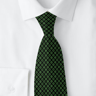 Hunter Green Tiny Starburst Tie