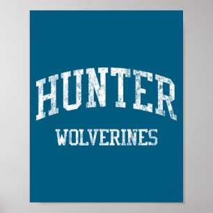 Hunter high school hs west valley city ut vintage poster