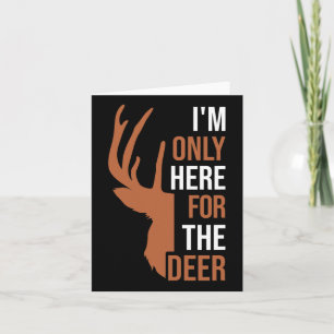 Hunter Hunting Hunt Deer Hunting Buck Elk Antlers Card