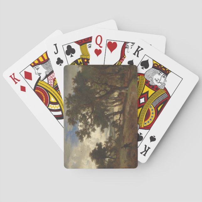  Hunter in a Rural Landscape  Playing Cards (Back)