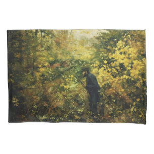 Hunter in the Forest (by H.A. Brendekilde) Pillowcase
