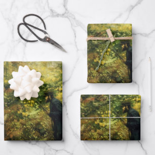 Hunter in the Forest (by H.A. Brendekilde) Wrapping Paper Sheet