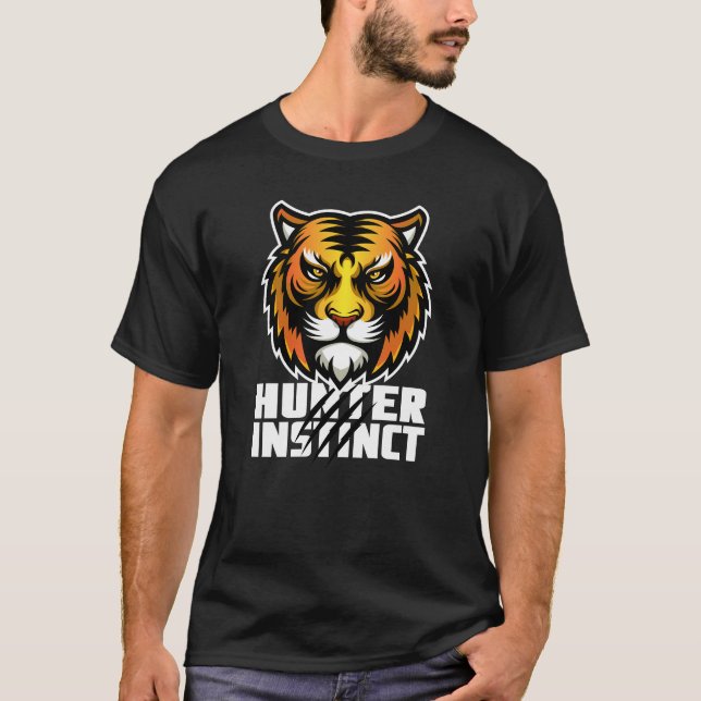 Hunter Instinct Tiger Head T-Shirt (Front)