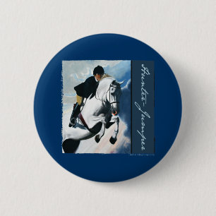 Hunter Jumper Acrylic Painting 6 Cm Round Badge