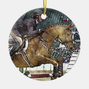 Hunter Jumper Ceramic Tree Decoration