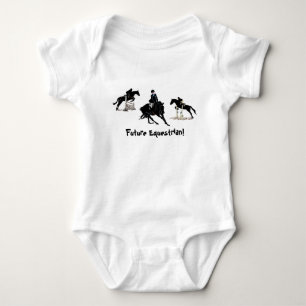 Hunter Jumper Equestrian Horse Baby Bodysuit