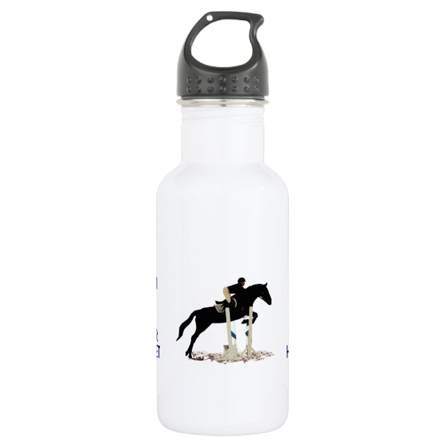 Hunter Jumper Horse 532 Ml Water Bottle (Front)