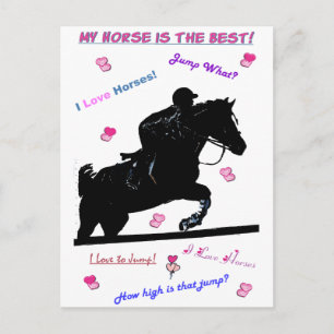 Hunter Jumper Horse Postcard